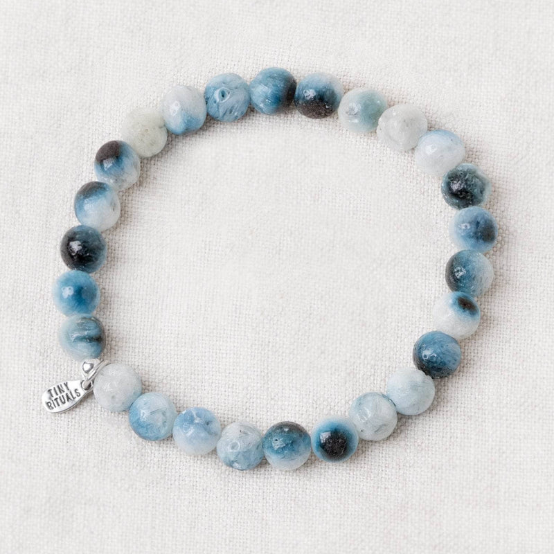 Rare Blue Ice Glacierite Energy Bracelet - 6mm