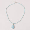 Rare Genuine Larimar Pendant Necklace