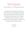 Peach Selenite Heart