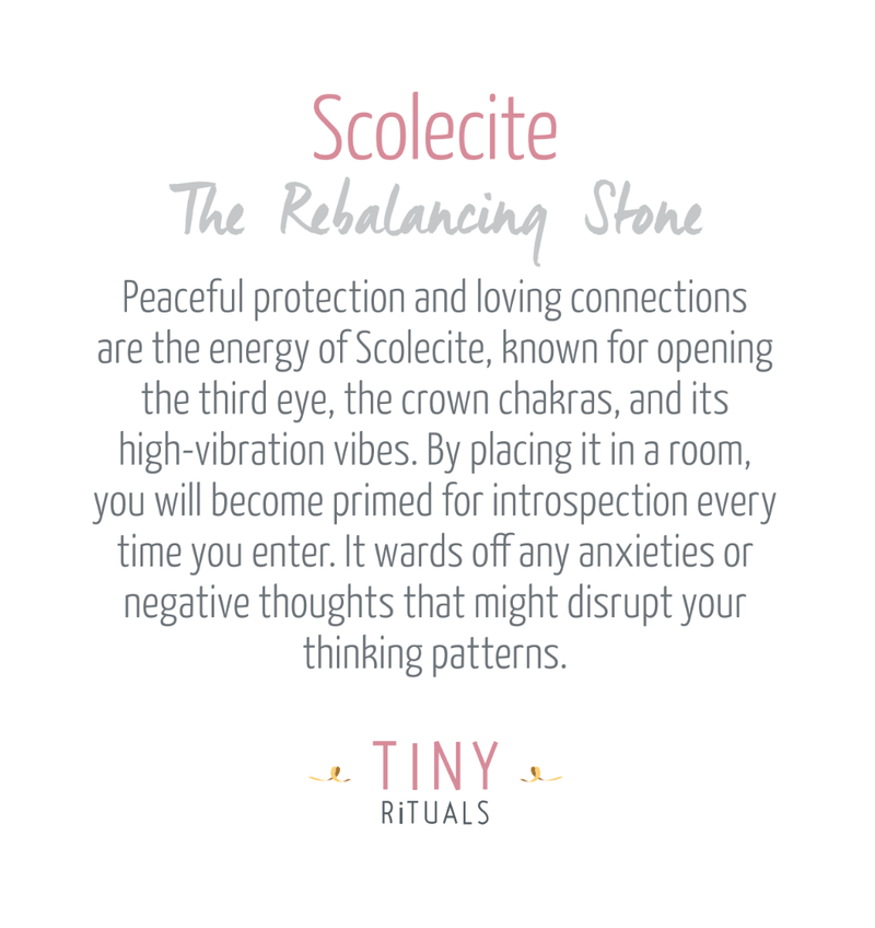 Scolecite Sphere with Tripod