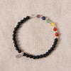 Black Onyx Seven Chakra Energy Bracelet