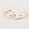Rose Quartz Gold Bracelet