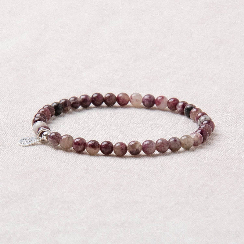 Natural Plum Blossom Tourmaline Energy Bracelet