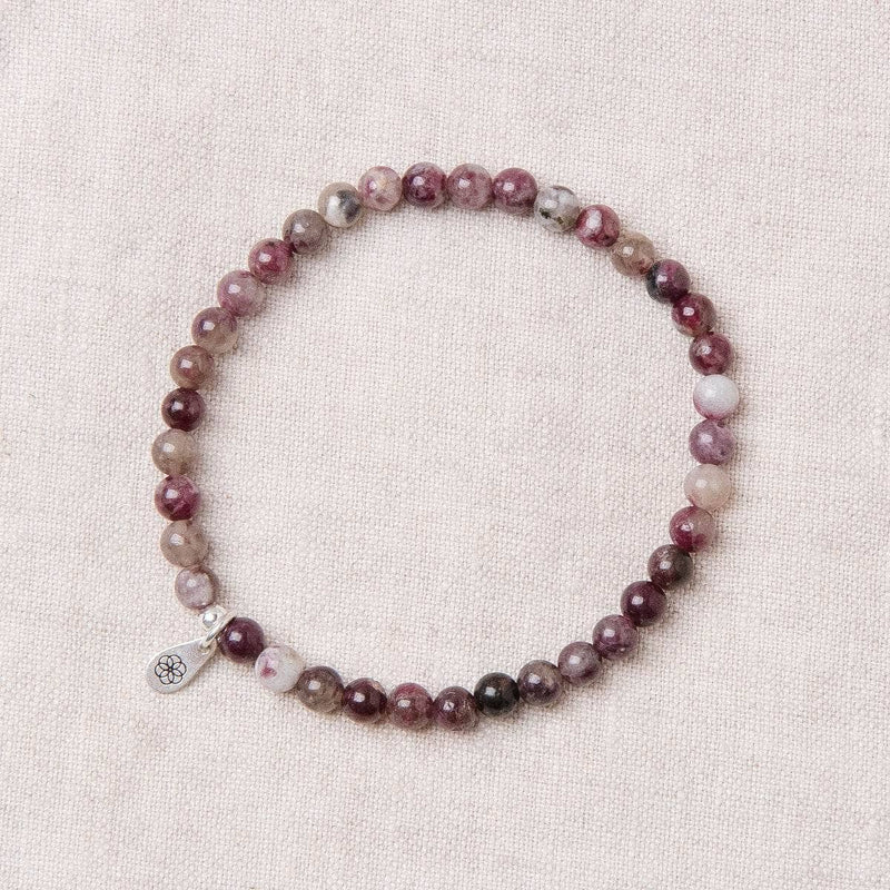 Natural Plum Blossom Tourmaline Energy Bracelet