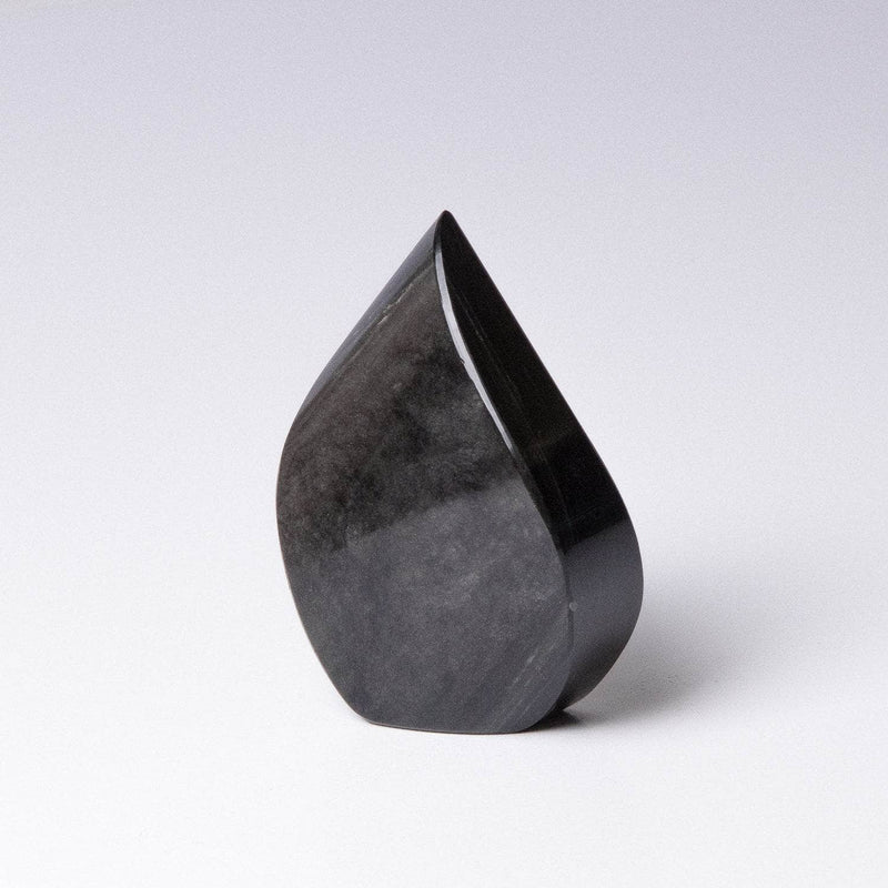 Silver Obsidian Freeform Flame Crystal