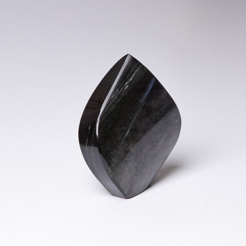 Silver Obsidian Freeform Flame Crystal