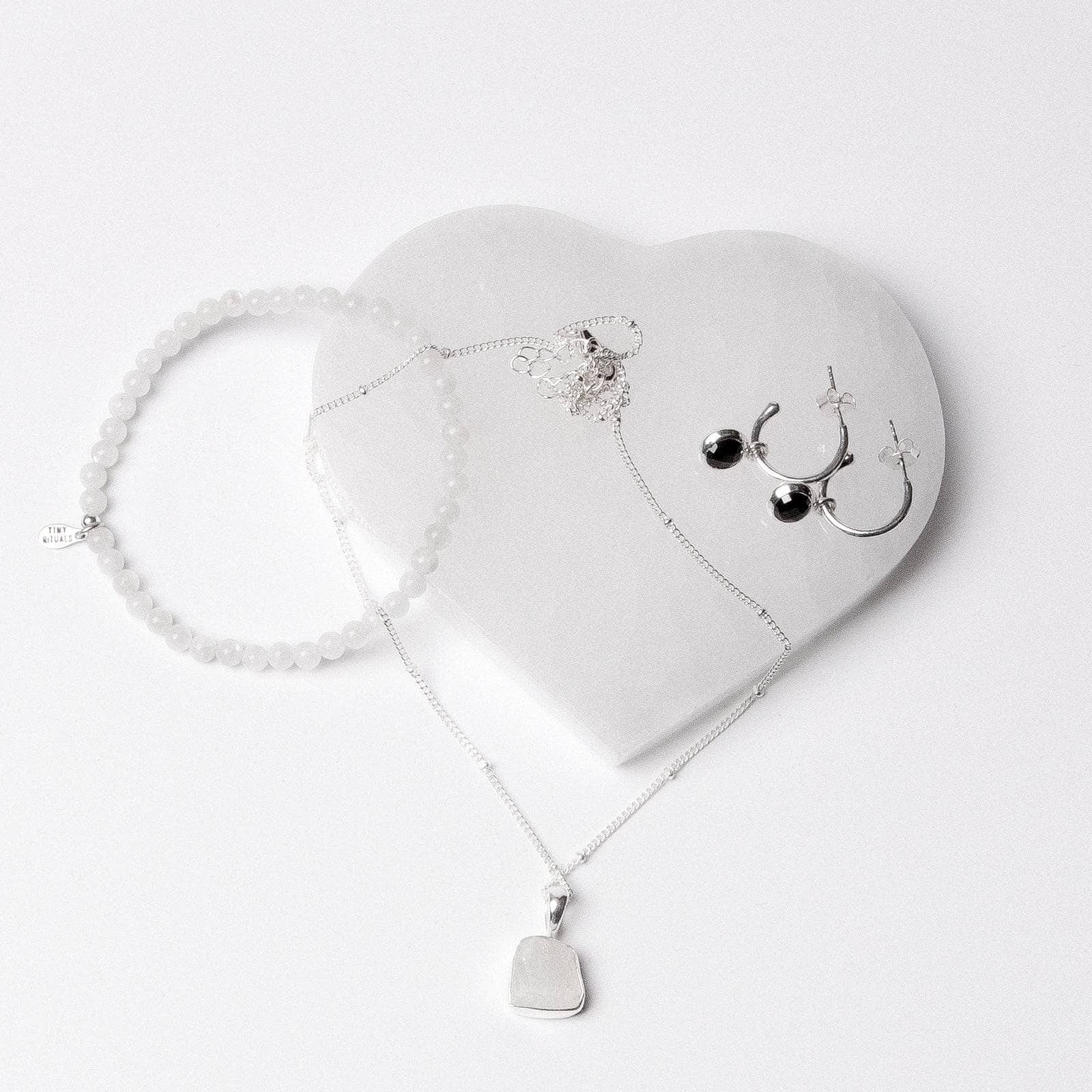 Selenite Heart Recharging Stone