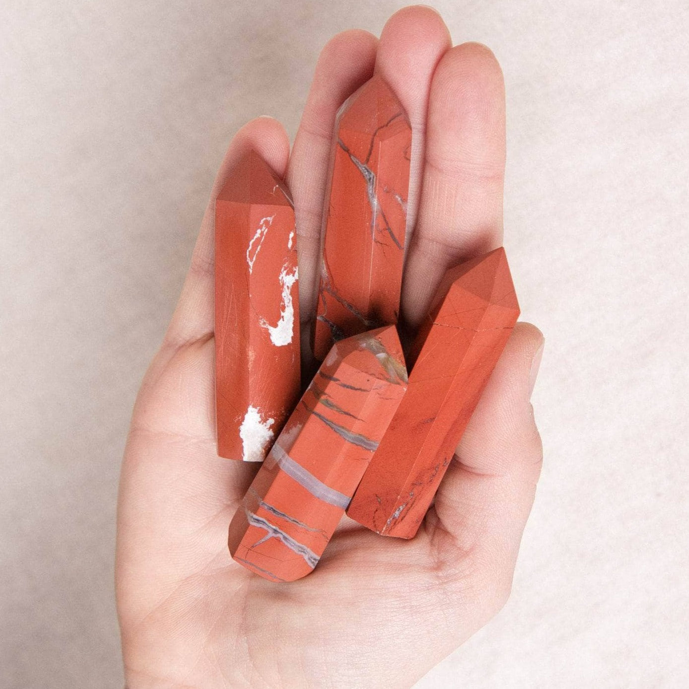 Red Jasper Crystal Point - AAA Premium Quality