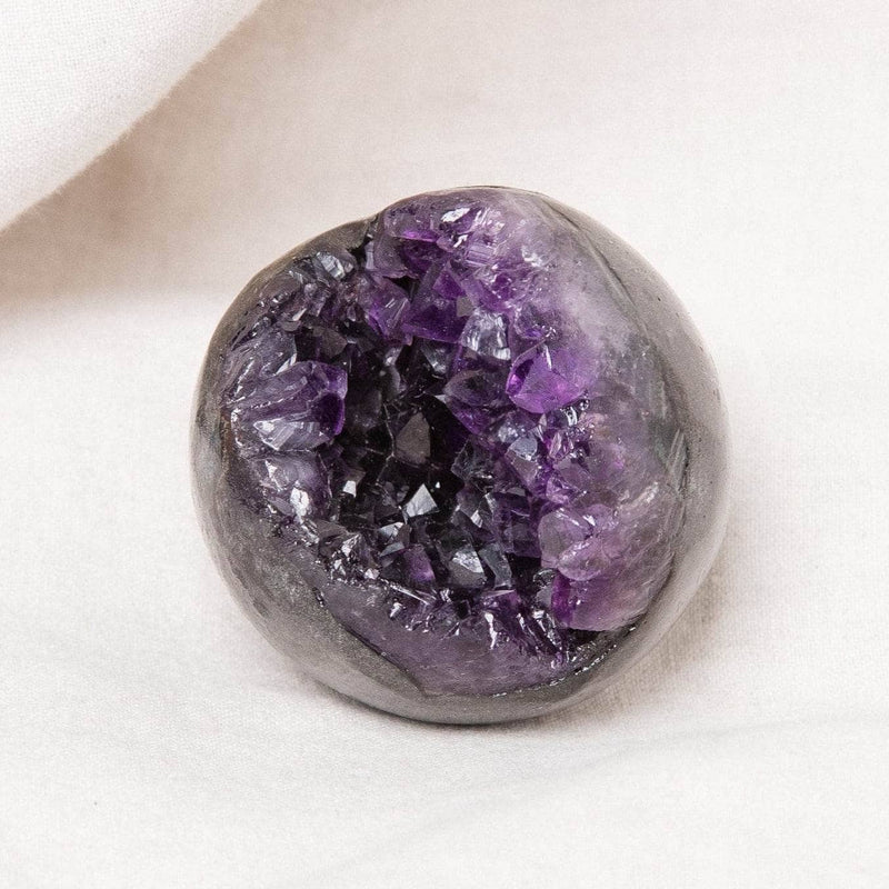Genuine Amethyst Geode Sphere with Tripod