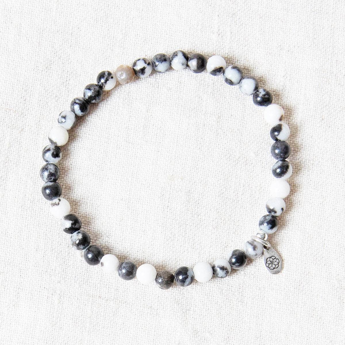 Black/White Zebra Jasper Energy Bracelet