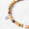 Natural Coral Jade Chrysanthemum Energy Bracelet