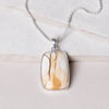 Brecciated Mookaite Jasper Square Pendant Necklace - 1 of a Kind