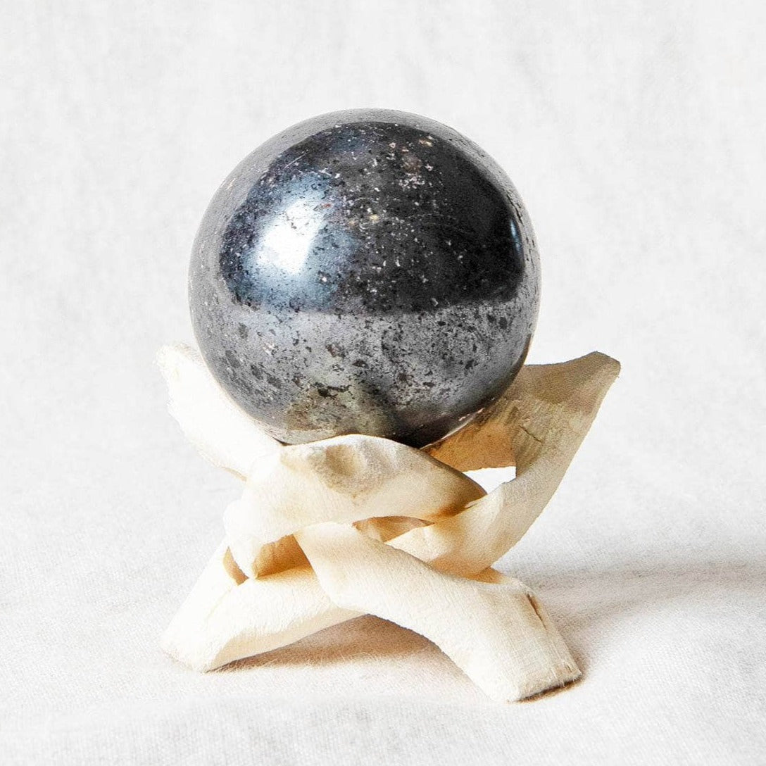 Hematite Sphere with Tripod