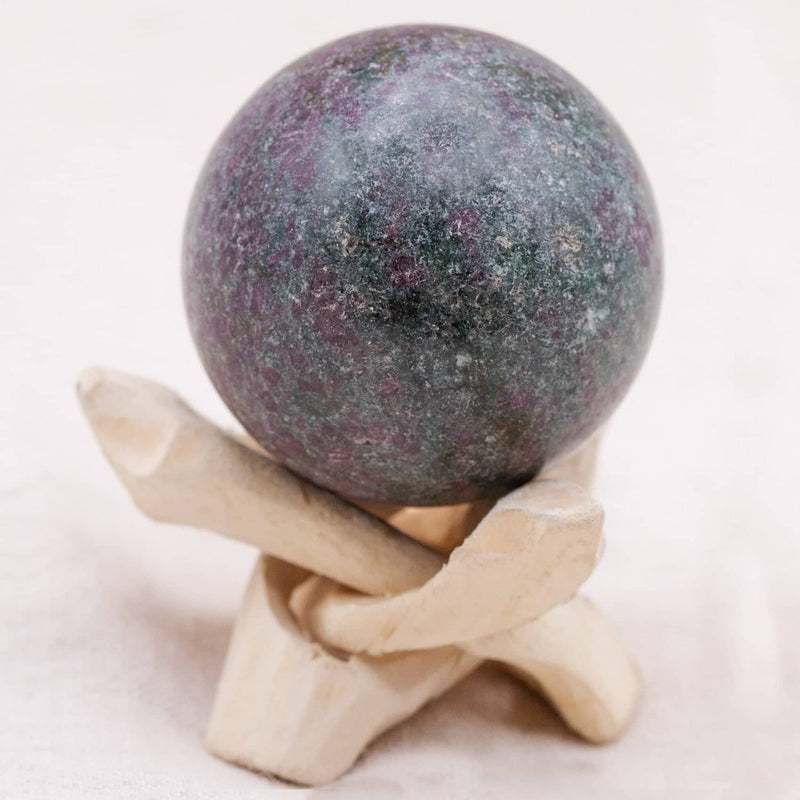 Ruby-Kyanite Sphere with Tripod