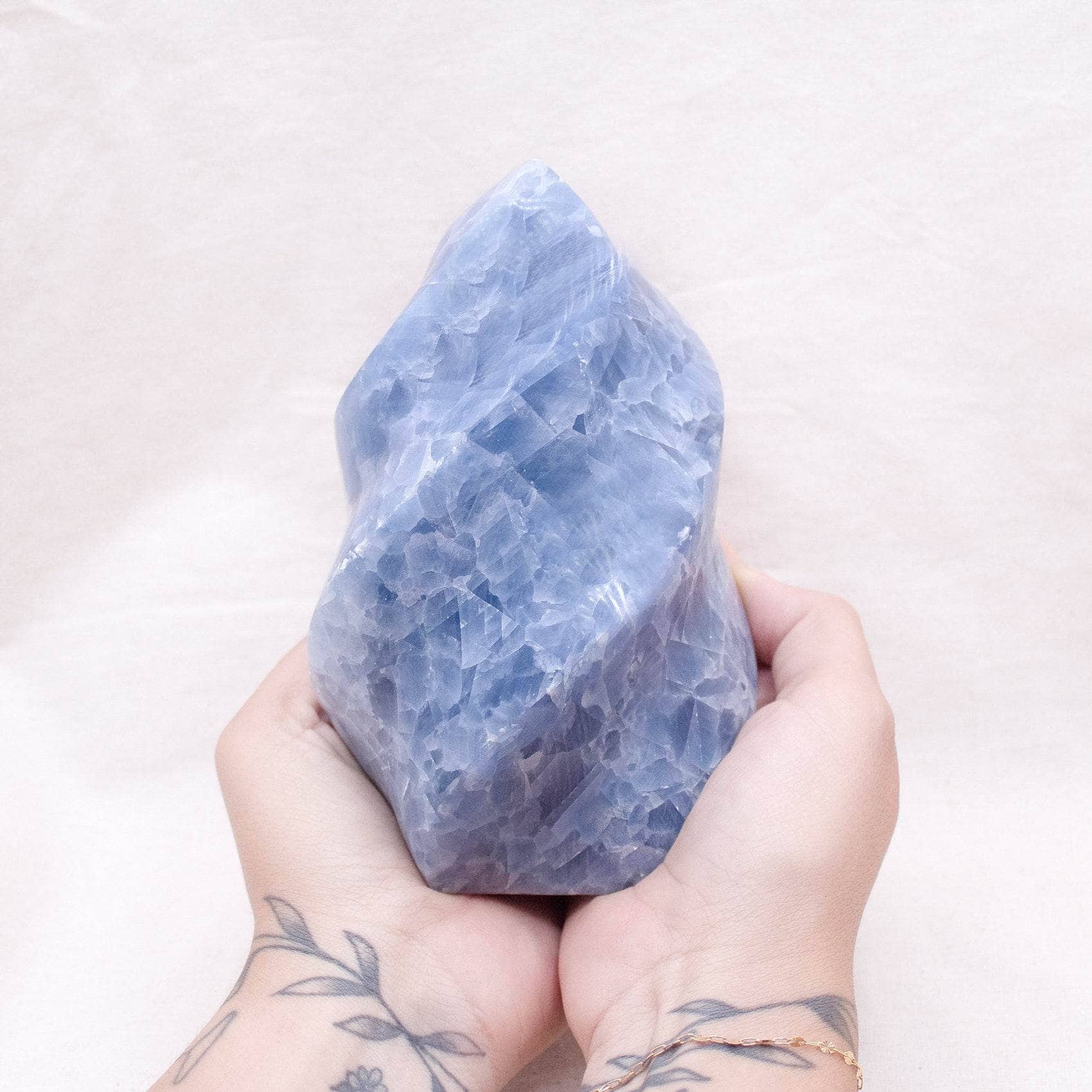 Blue Calcite Crystals Flames - AAA Premium Quality