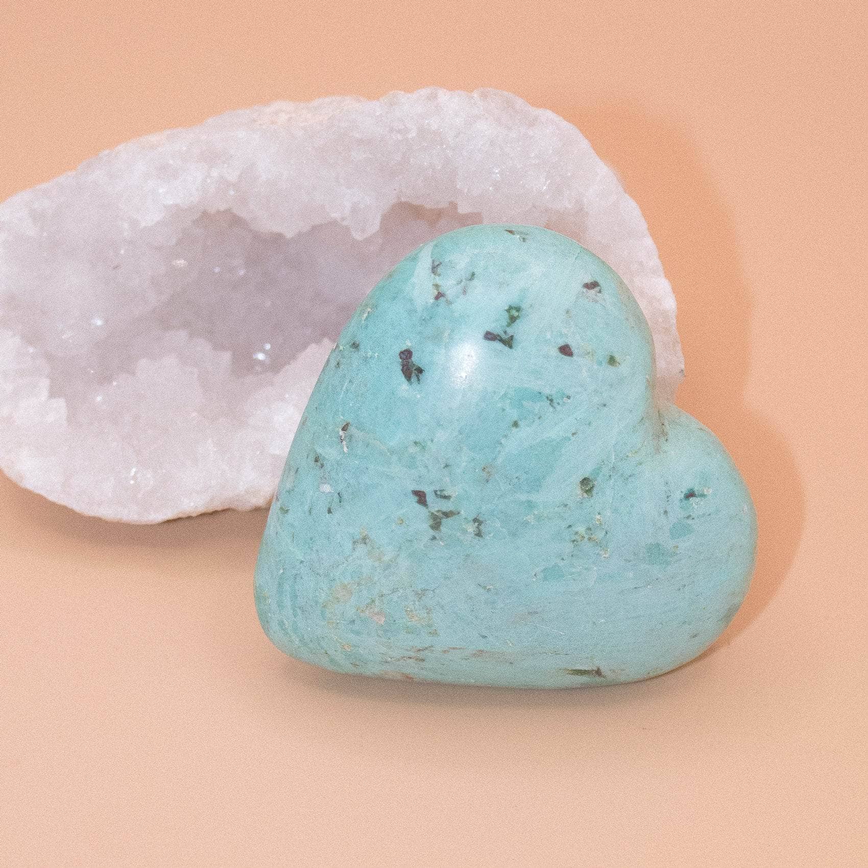 Natural Peruvian Turquoise Hearts  - AAA Premium Quality