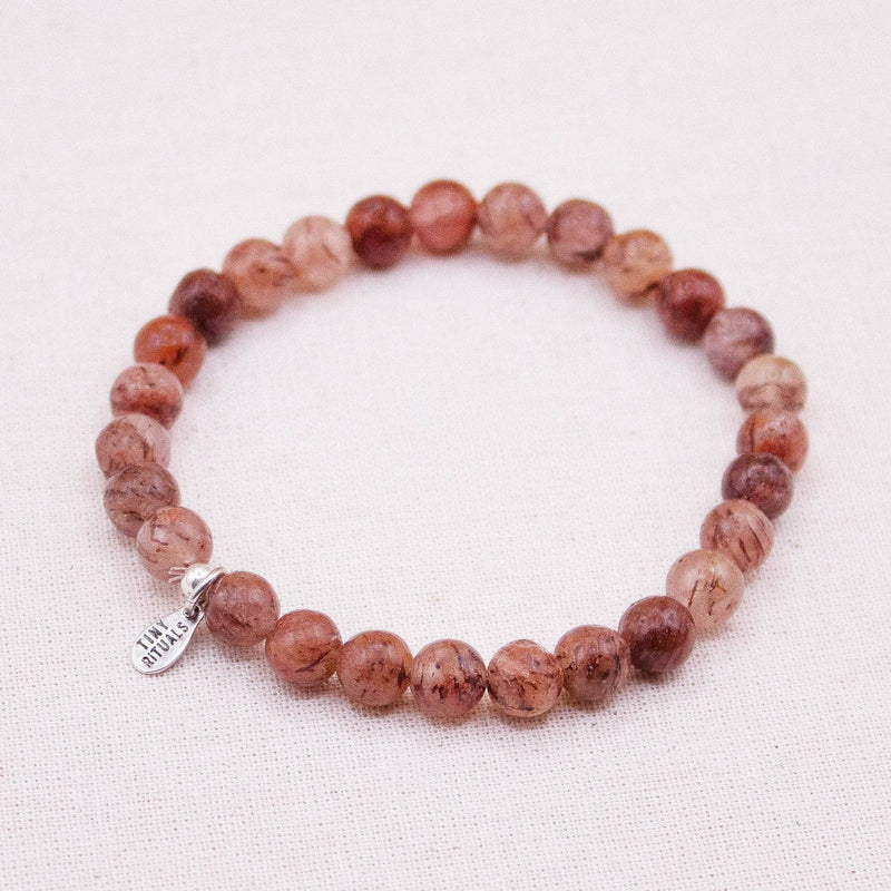 African Red Ghost Energy Bracelet - 6mm