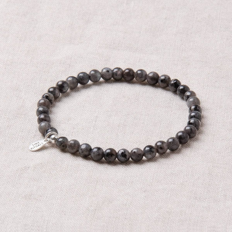 Larvikite Black Labradorite Energy Bracelet