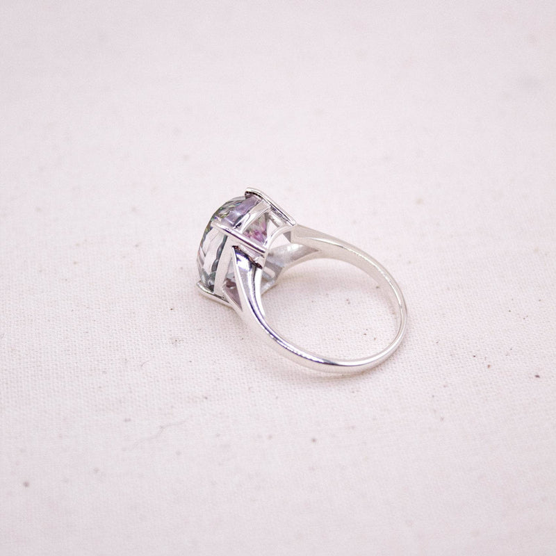 Rare Mystic Topaz Cushion Cut Ring