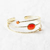 Carnelian Gold Bracelet