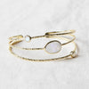 Rainbow Moonstone Gold Bracelet