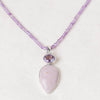 Rare Phosphosiderite/Amethyst Pendant Necklace - 1 of a Kind