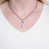 Rare Phosphosiderite/Amethyst Pendant Necklace - 1 of a Kind