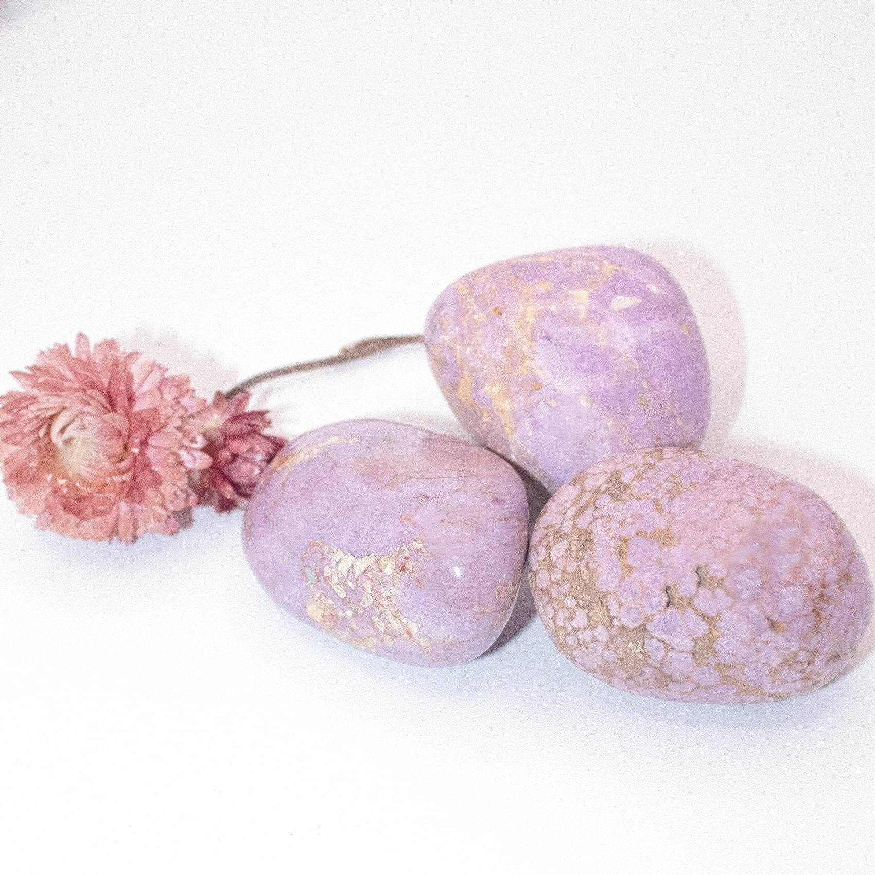 Rare Phosphosiderite Palm Stones - AAA Premium Quality