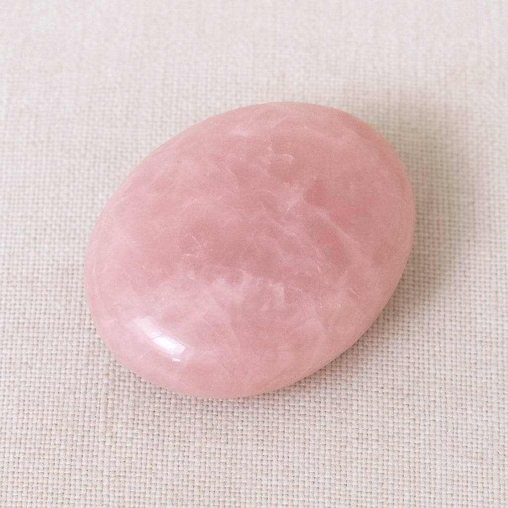 Rose Quartz Palm Stone - AAA Premium Quality