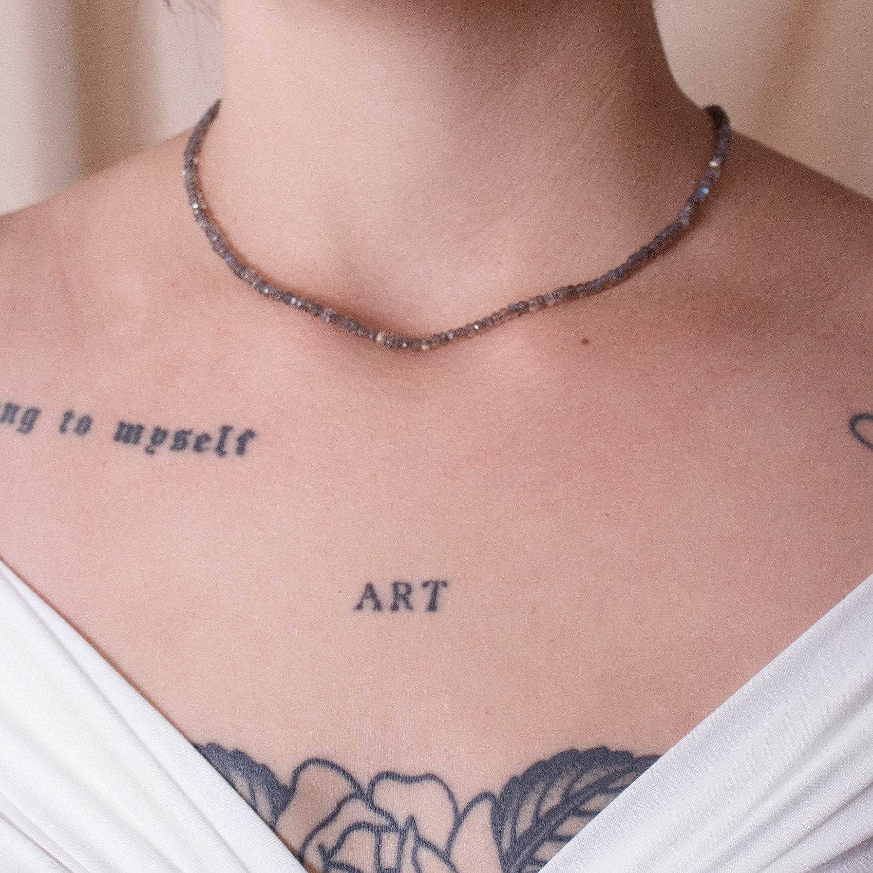 Labradorite Single or Double Strand Bead Necklace