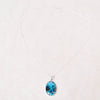 Genuine Shattuckite Oval Pendant Necklace