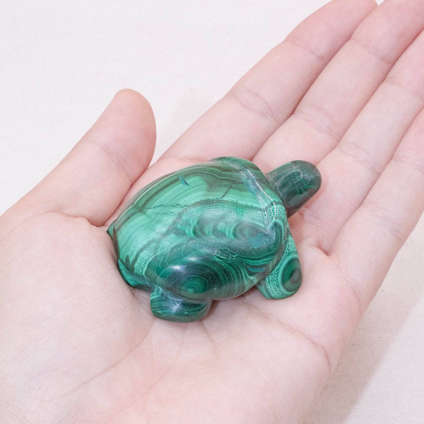Genuine Malachite Turtles- Hand Carved - 1 of a Kind