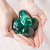 Genuine Malachite Palm Stones - AAA Premium Quality