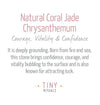 Natural Coral Jade Chrysanthemum Energy Bracelet