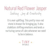 Natural Red Flower Jasper Energy Bracelet