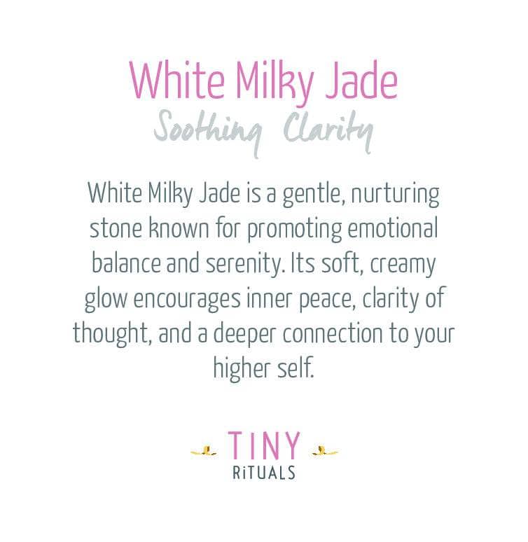 White Milky Jade Energy Bracelet - 6mm