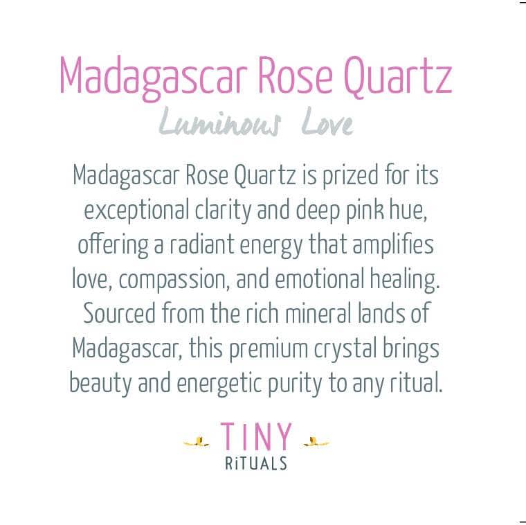 Madagascar Rose Quartz Energy Bracelet - 6mm