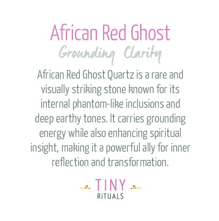 African Red Ghost Energy Bracelet - 6mm