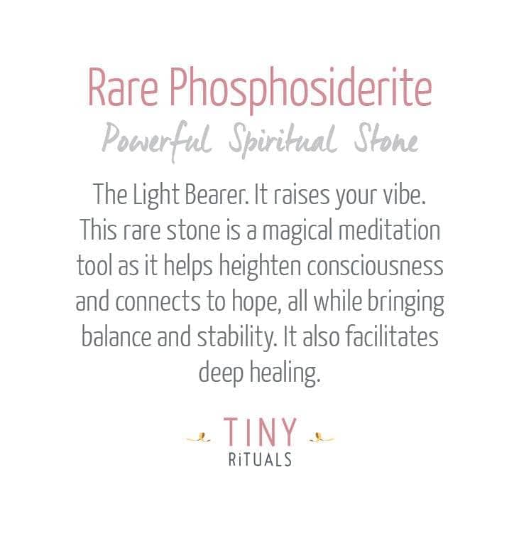 Rare Phosphosiderite Energy Bracelet - 6mm