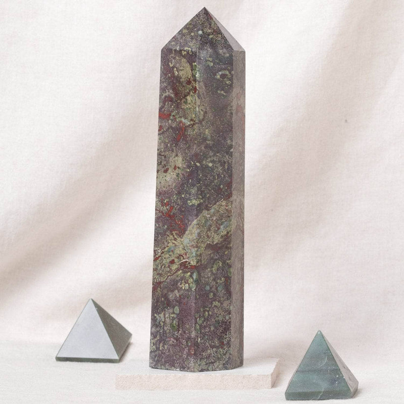 Dragon Bloodstone Obelisk - AAA Premium Quality