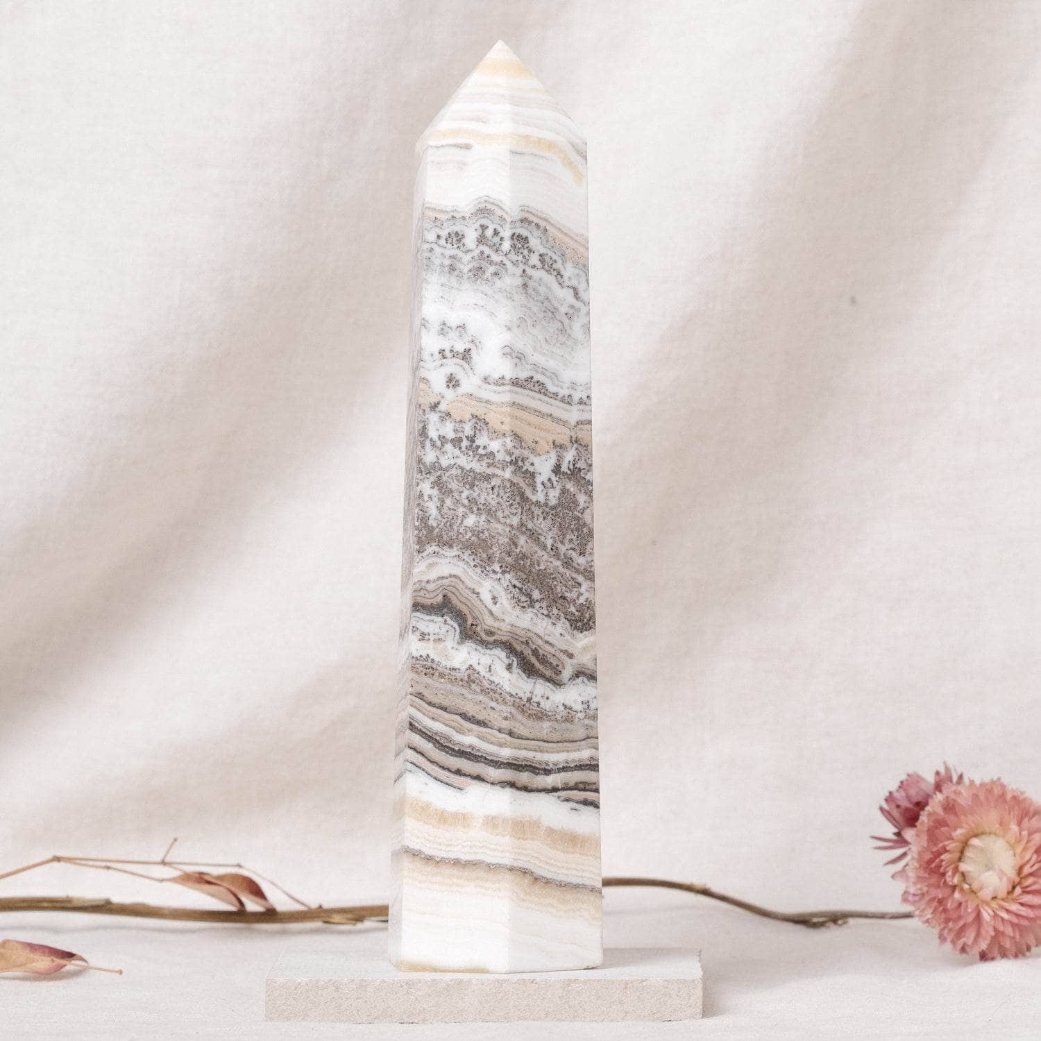 Pine Jasper Obelisk-AAA Premium Quality