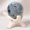 Black Stripe Agate Sphere with Tripod - AAA Premium Quality