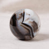Black Stripe Agate Sphere with Tripod - AAA Premium Quality