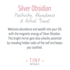 Silver Obsidian Sphere with Tripod