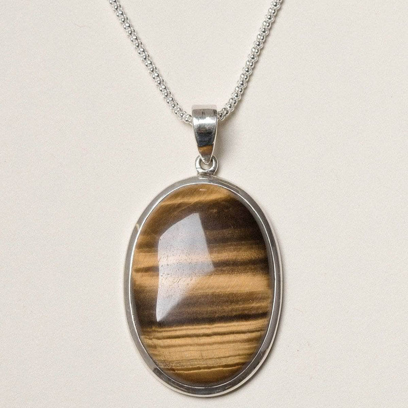 Tiger Eye Pendant Necklace
