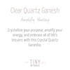 Clear Quartz Ganesh