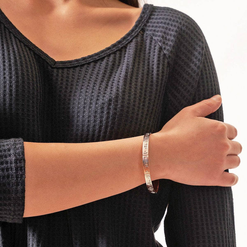 Aztec Copper Bangle