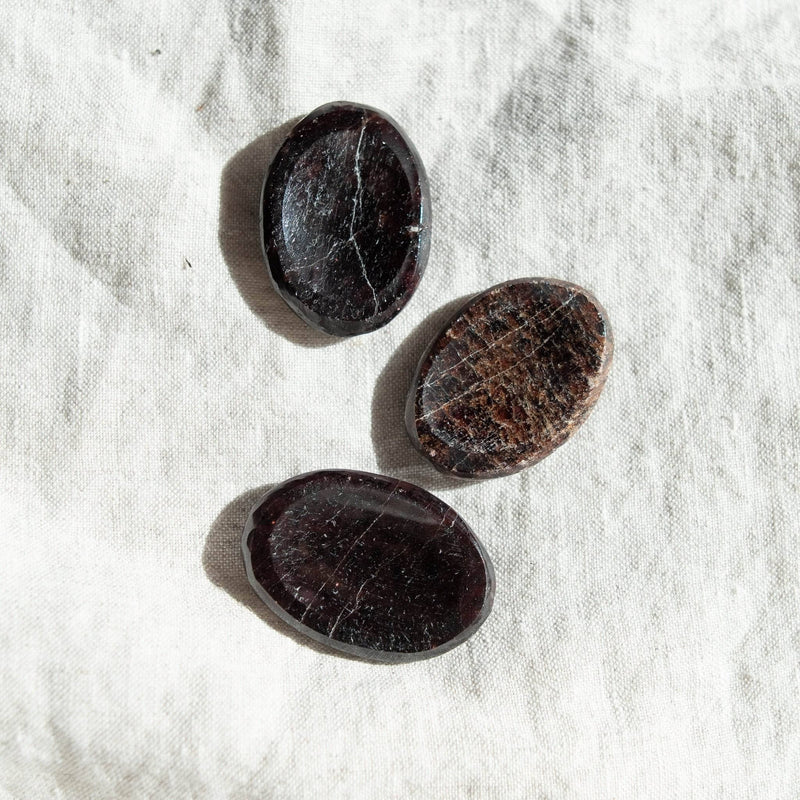 Garnet Worry Stone