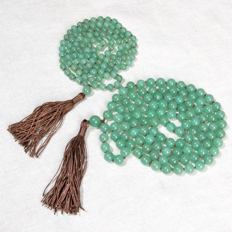 Green Aventurine Mala - High-Energy Gemstones