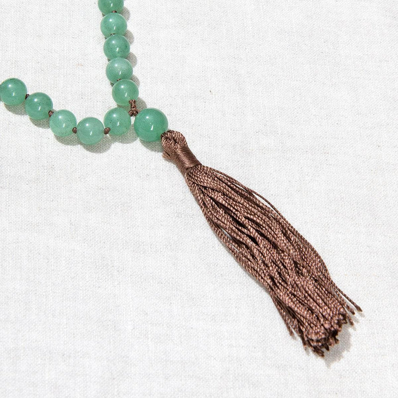 Green Aventurine Mala - High-Energy Gemstones